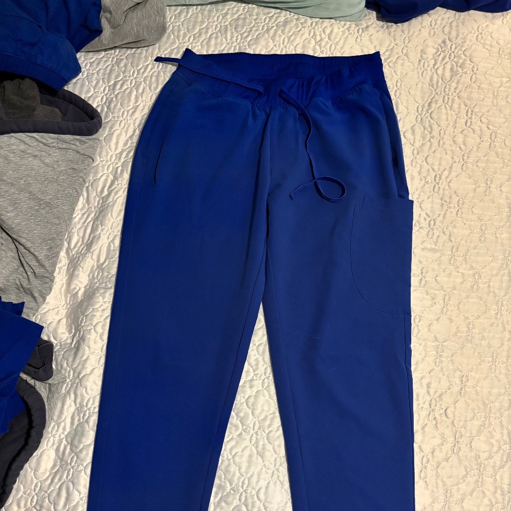 Mandala galaxy blue women’s medium scrub pants
